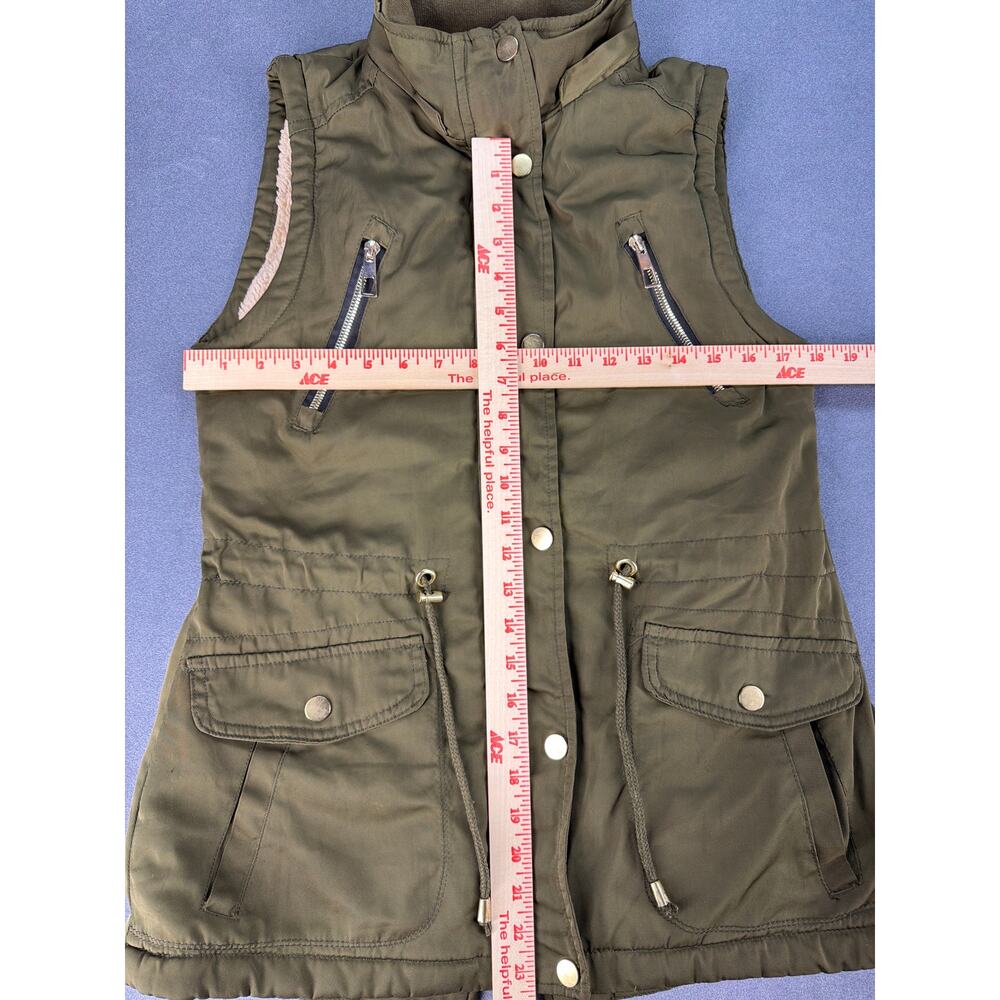 YMI Collection Vest Fleece Lined Style# V1363 Army Green Women’s M, Good Cond. - Picture 5 of 11